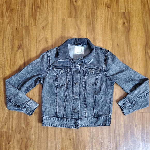 Life In Progress Denim Jean Black Jacket Womans Small - Picture 2 of 8